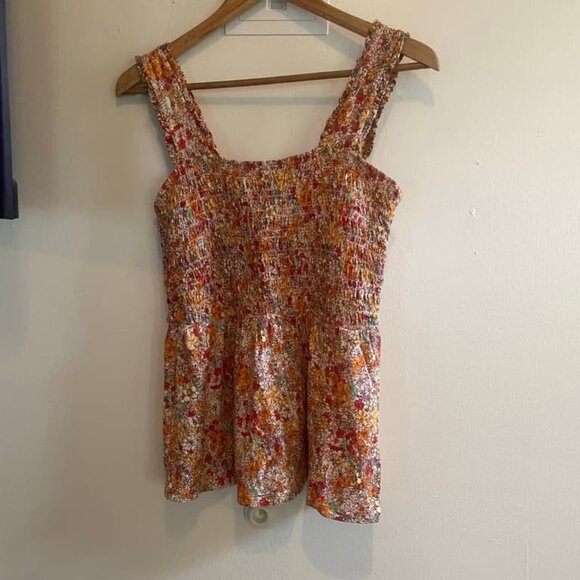 Maurices Floral Smocked Tank Size Medium - Picture 2 of 5